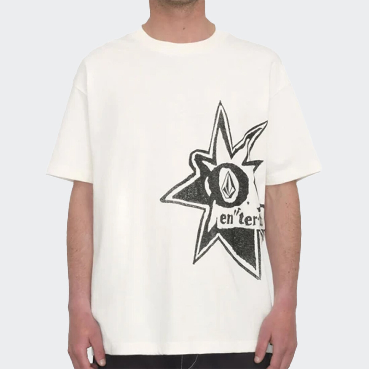 Remera Volcom Entertainment Stone Burst - Blanco 