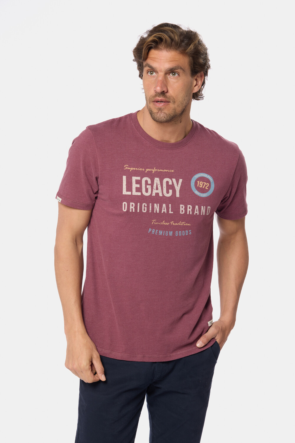 REMERA ESTAMPADA Bordo
