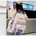Set Mochila Impermeable Kawaii Estilo Coreano 5 Piezas Variante Color Violeta