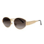 Lentes De Sol Trend Redondo Fume/Dorado