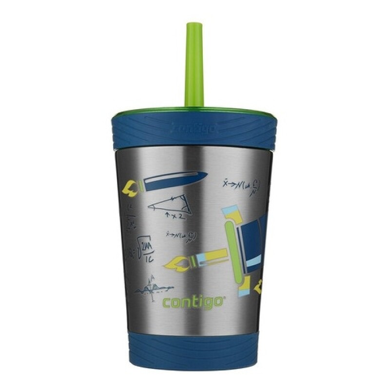 Vaso térmico en acero inox. anti derrame con sorbete Contigo 354ml Verde