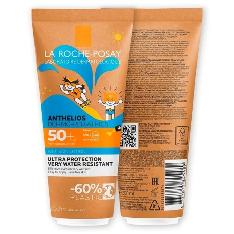 Protector Solar Anthelios La Roche-Posay Dermo-Pediatrics Wet Skin FPS50+ 200ml Protector Solar Anthelios La Roche-Posay Dermo-Pediatrics Wet Skin FPS50+ 200ml