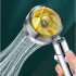 Duchero Cabezal Rotacion 360° Ventilador Alta Presion Turbo Variante Color Dorado