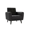 Butaca 1 Cuerpo - Eco-Cuero Livia Negro