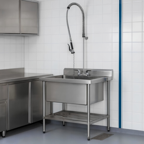 Pileton Fregadero Acero Inox 1 mt | Ventus VENELF-105 Pileton Fregadero Acero Inox 1 mt | Ventus VENELF-105