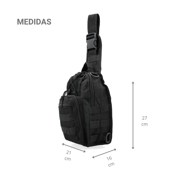 Morral Pechera Tactico Militar Bolso Cruzado Bandolera Molle Color Negro Lisa Clemur Morral Pechera Tactico Militar Bolso Cruzado Bandolera Molle Color Negro Lisa Clemur