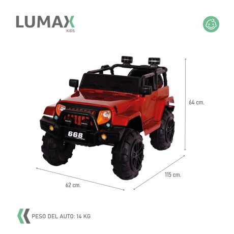Jeep a batería para Niños Rojo
