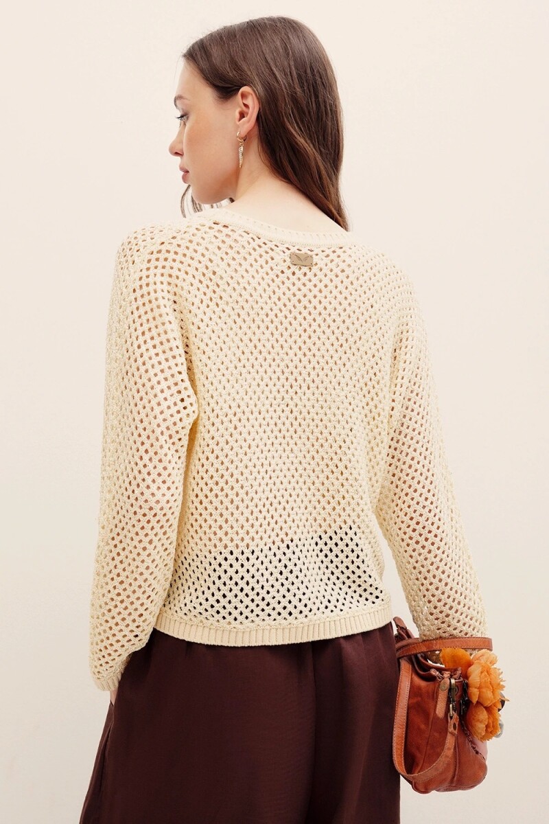 SWEATER LUREX Crudo