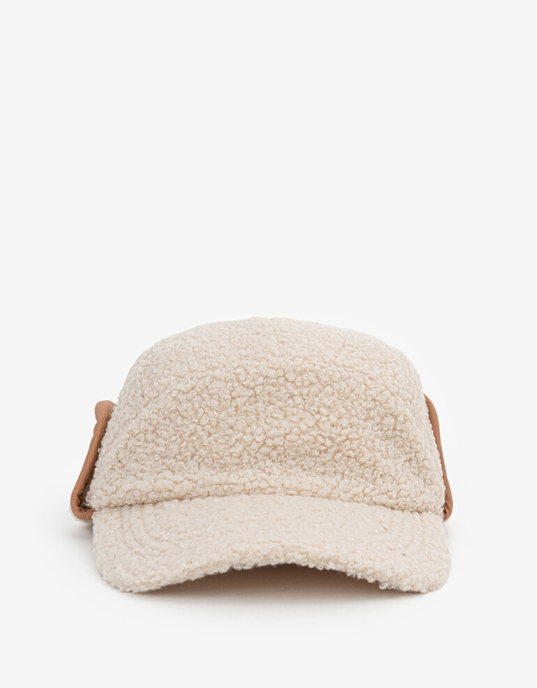 Caps Gorra De Corderito - Blanco Crudo