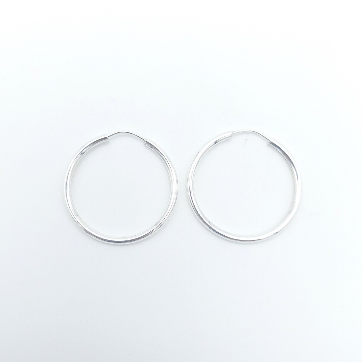 Par de aros de plata 925, PORTEÑOS. 