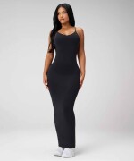 Vestido Strappy Seamless Maxi Dress Mujer Black