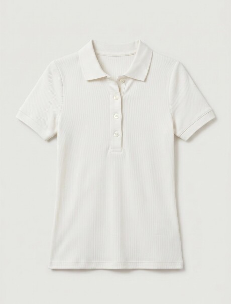 POLO DE MANGA CORTA BLANCO