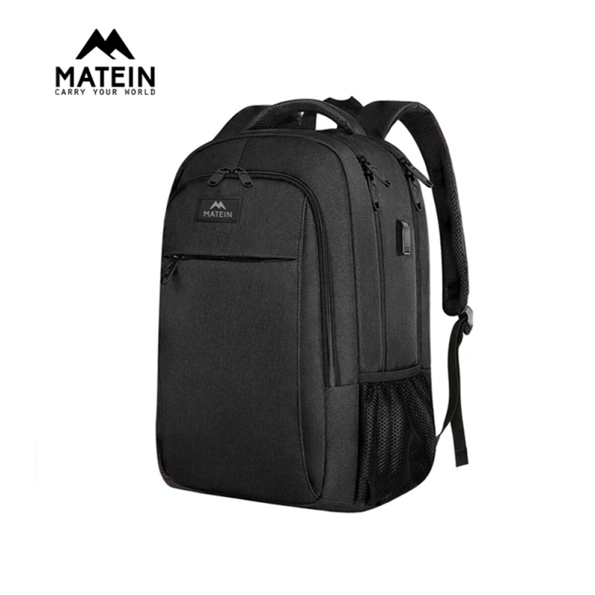 Mochila Urbana Viaje Antirrobo Notebook Matein 1007 28l - Negro 