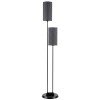 LAMPARA DE PIE DOBLE CUP NEGRO Unica