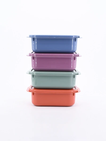 CONTENEDOR SET 4 PCS MULTICOLOR