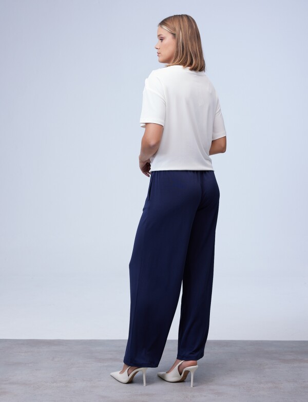 Pantalon Crepe AZUL