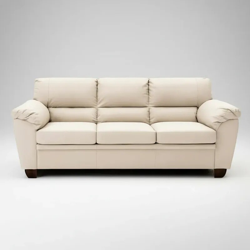 SOFA 3 CUERPOS MODELO ALIAS - 100 % EN CUERO - COLOR PERLA MATE SOFA 3 CUERPOS MODELO ALIAS - 100 % EN CUERO - COLOR PERLA MATE