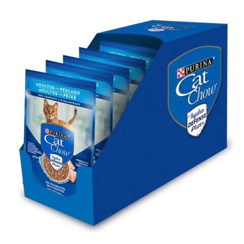 CAT CHOW EN SALSA ADULTOS PESCADO 85 GRS CAJA X 15 UNIDADES CAT CHOW EN SALSA ADULTOS PESCADO 85 GRS CAJA X 15 UNIDADES