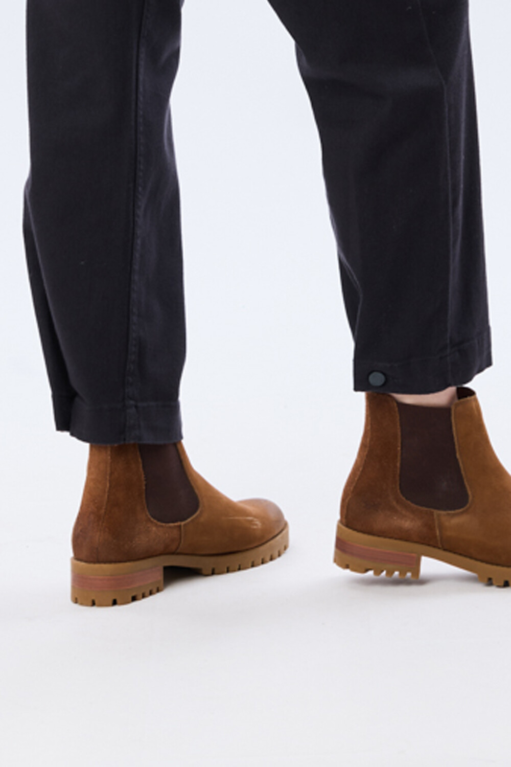 PANTALÓN DE GABARDINA Azul