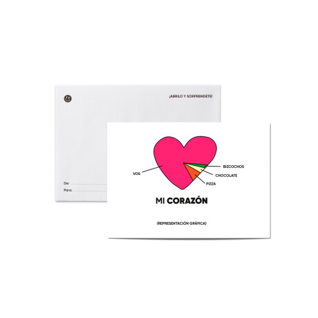 Tarjeta con sobre Mi Corazón Sc