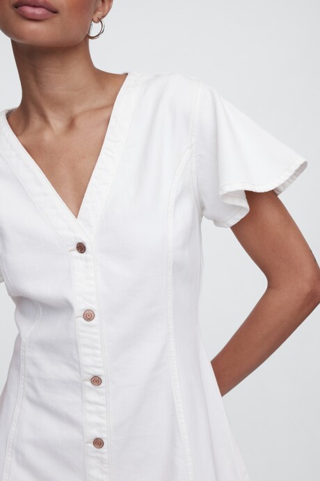 V-SS DENIM FIT AND FLARE MINI White Wash Indigo