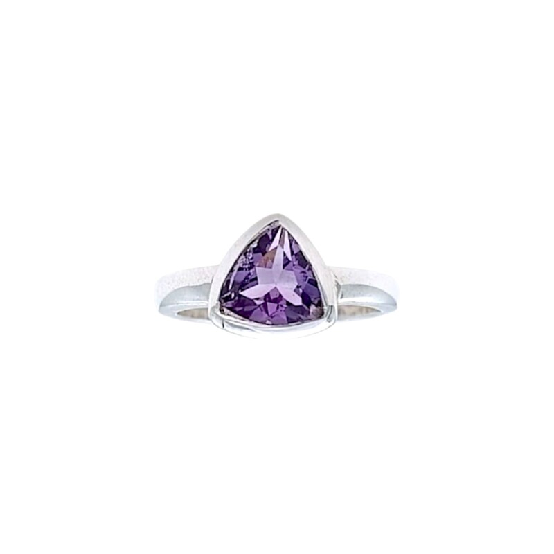 Anillo Triángulo-Plata 925-Con Amatista-AN4612 conpiedra