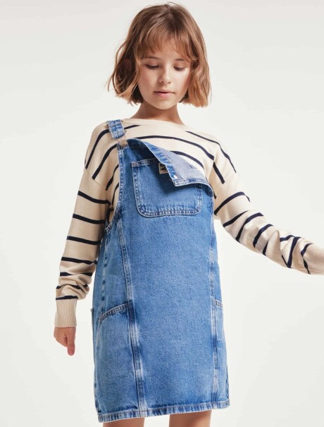 JARDINERO INFANTIL DE JEANS AZUL