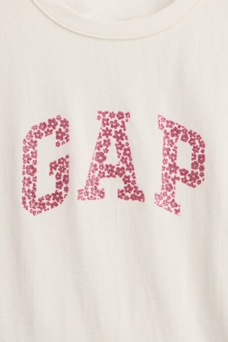 Remera Logo Gap Toddler Niña New Off White