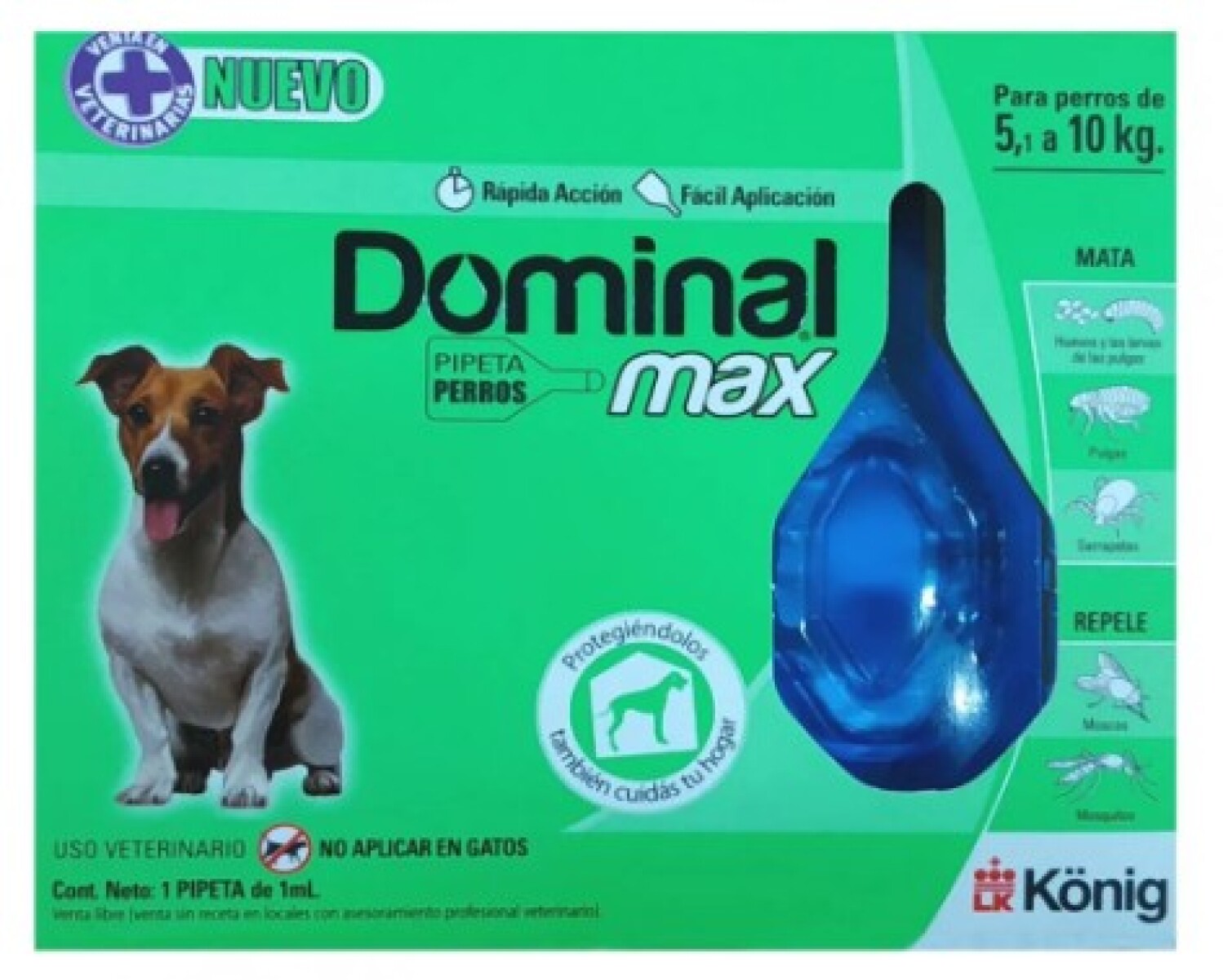 ANTIPARASITARIO KONIG DOMINAL MAX PERRO 5-10KG 