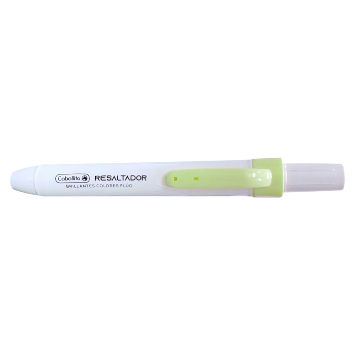 Resaltador Caballito Retractil x4 - Verde 