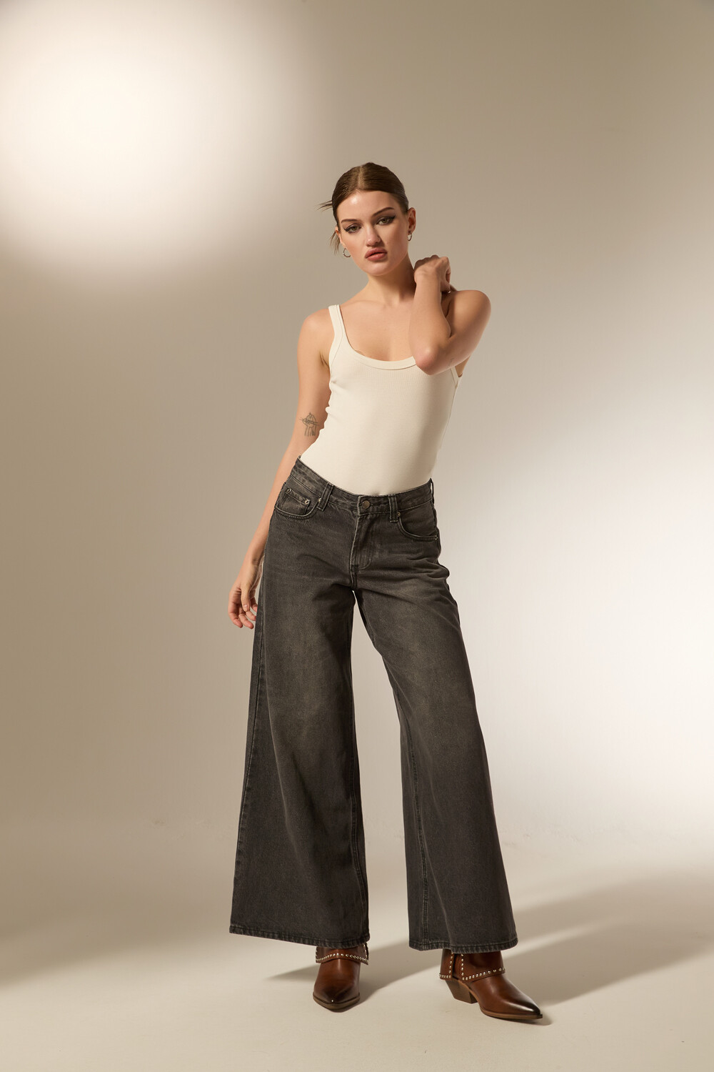 Pantalon Tavorne Gris Medio