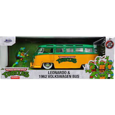 Tortugas Ninja Leonardo Jada + Volkswagen Combi Tortugas Ninja Leonardo Jada + Volkswagen Combi