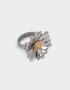 Anillos Medianos y Grandes Con flores Anillo Con Margarita - Combinacion Bicolor