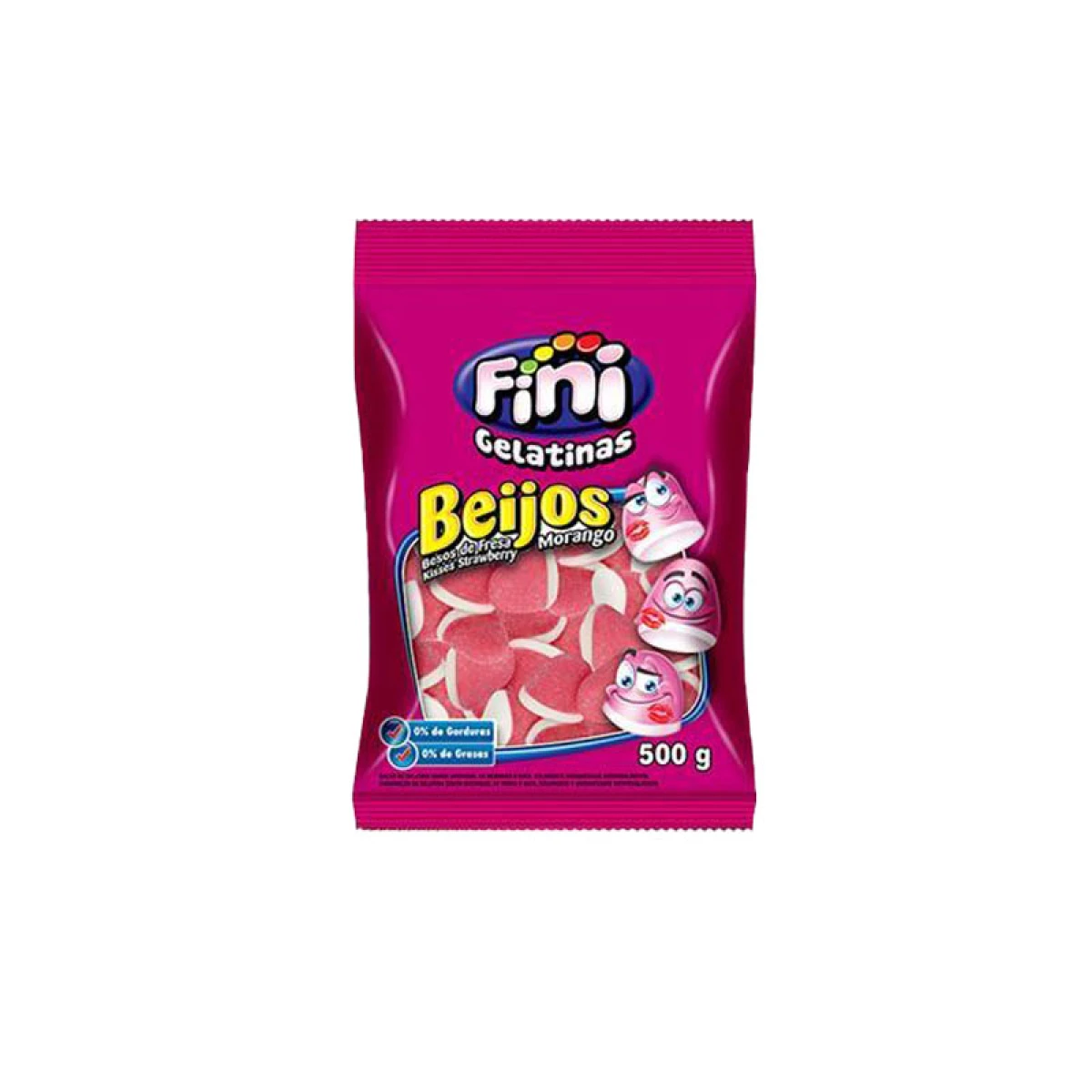 FINI bolsa X 125 U Beso Fresa 500grs 