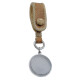 Llavero en cuero y medalla de plata para grabar 33mm Llavero en cuero y medalla de plata para grabar 33mm