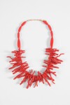 Collar coral rojo