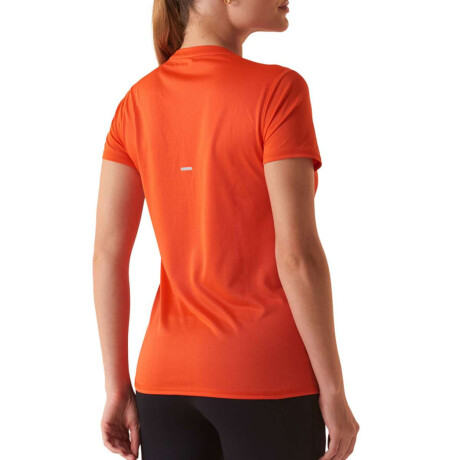 Fila Core Run Remera Manga Corta Running Para Mujer Naranja