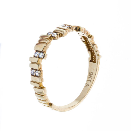 Anillo de oro 9 ktes y circonias Anillo de oro 9 ktes y circonias