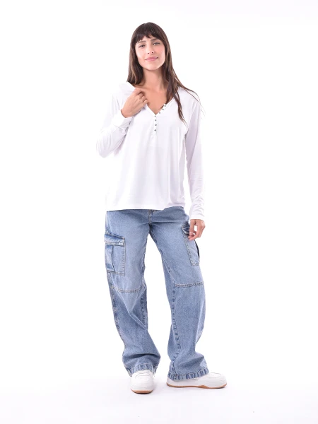 REMERA LORA BLANCO