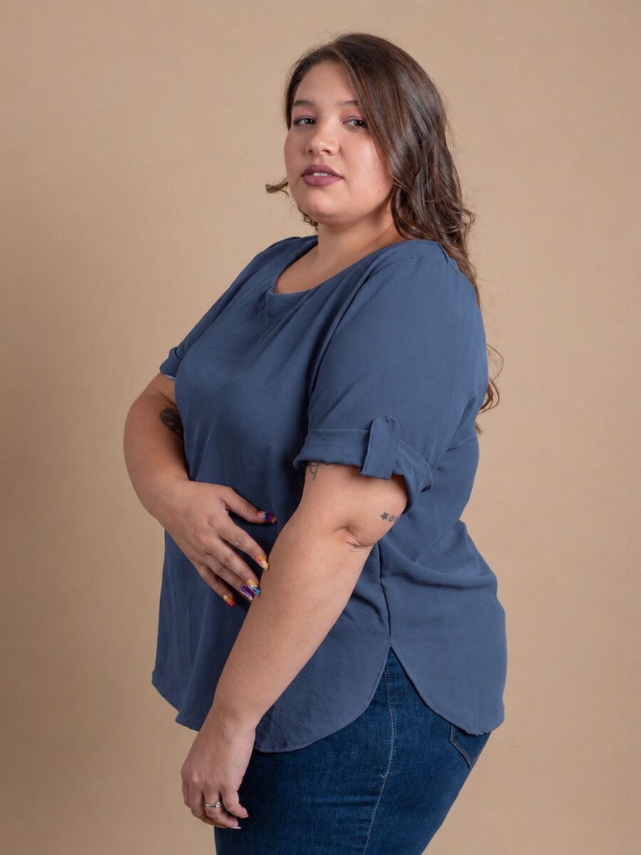 Remera Bruselas Azul jean