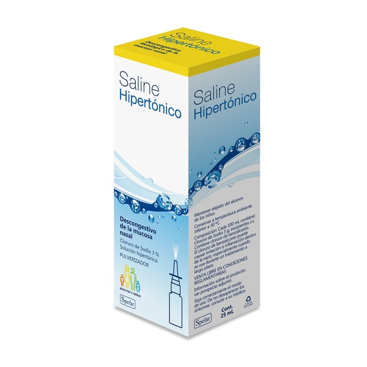 Saline Hipertónico Solución Nasal 25 Ml. 