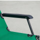 Silla Reposera Catre Plegable Anatómica Liviana Con Almohada Verde