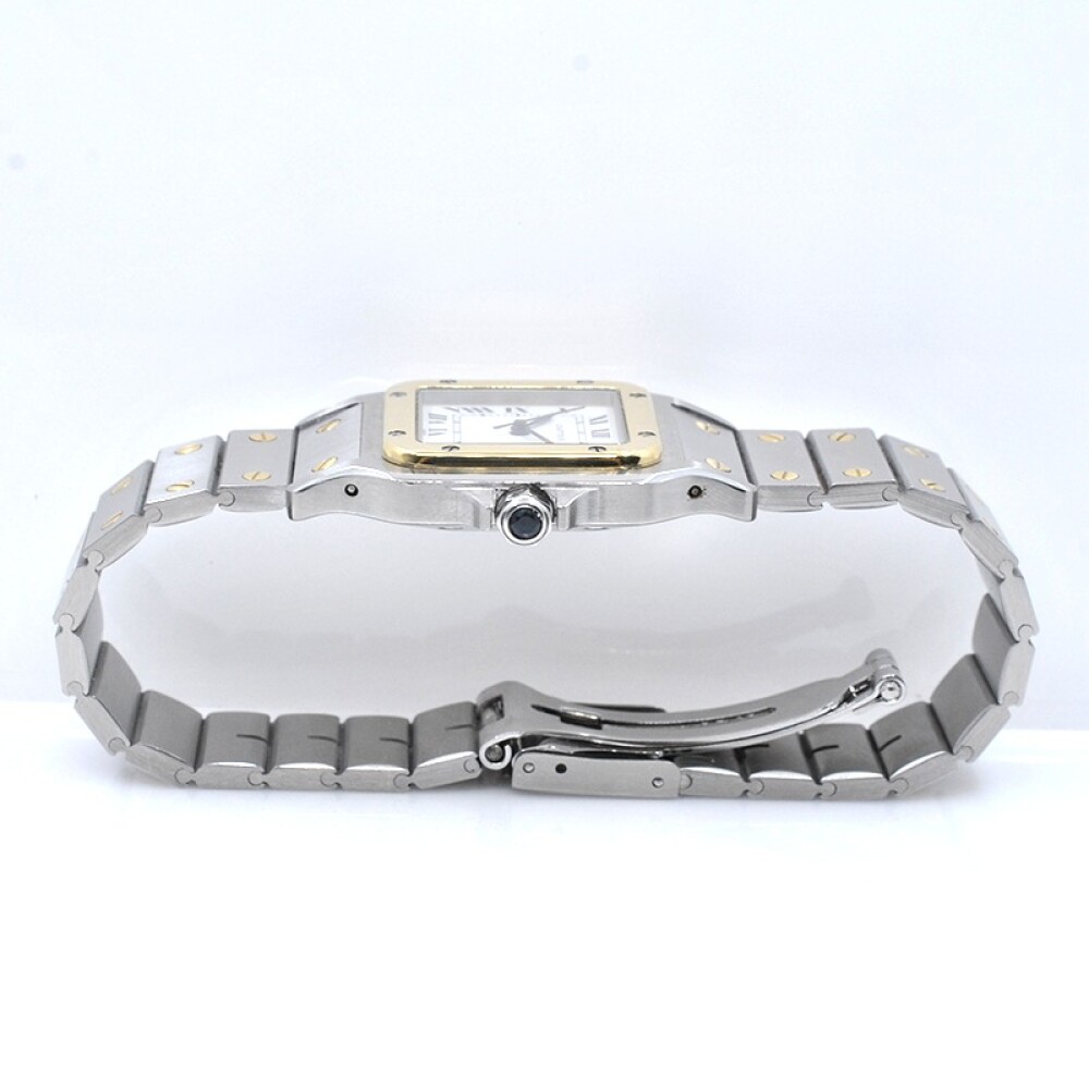 Cartier Santos Carree 2961 Automático 29 mm acero y oro , esfera blanca y números romanos con estuche Cartier Santos Carree 2961 Automático 29 mm acero y oro , esfera blanca y números romanos con estuche