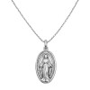 Dije virgen milagrosa- Plata 925 quemada- sin piedra- CP4832 conpiedra