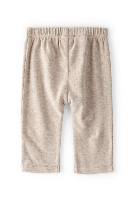 Pantalón de algodón térmico, beige jaspeado Sin color