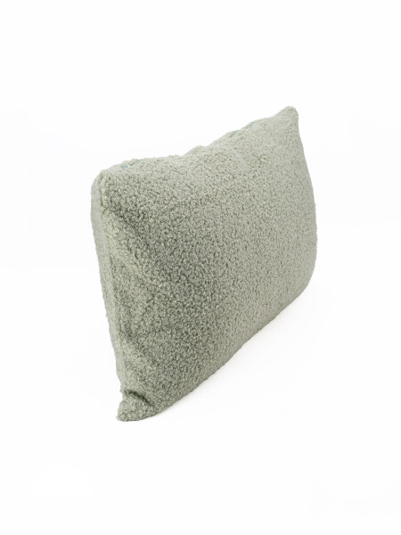 FUNDA DE ALMOHADON TEDDY VERDE