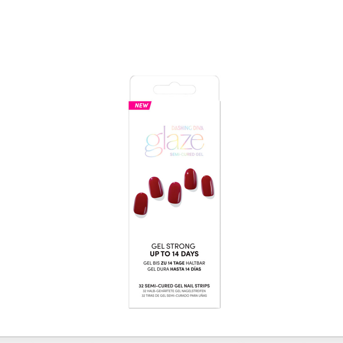 UÑAS STICKERS GLAZE EN GEL - Sweet Burgundury 