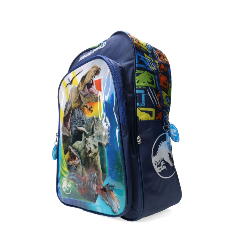 Mochila Jurassic Park 16" Azul Marino - Celeste