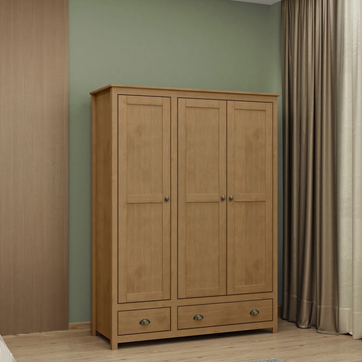 Placard 3 Puertas 2 Cajón Topazio Freijo 