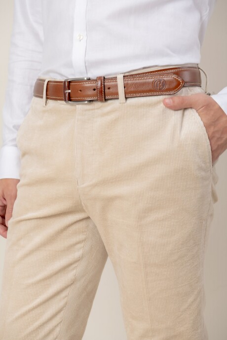 Pantalón Corduroy Crudo